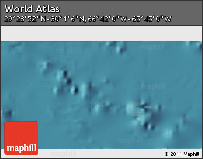 Satellite 3D Map of the Area around 29° 44' 59" N, 66° 13' 29" W