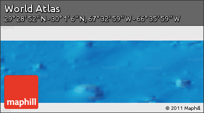 Shaded Relief Panoramic Map of the Area around 29° 44' 59" N, 67° 4' 29" W