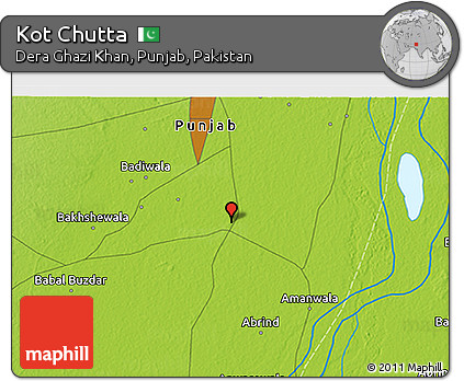 Physical 3D Map of Kot Chutta
