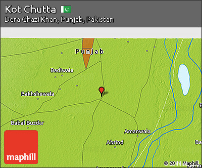 Physical 3D Map of Kot Chutta