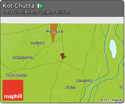 Physical 3D Map of Kot Chutta
