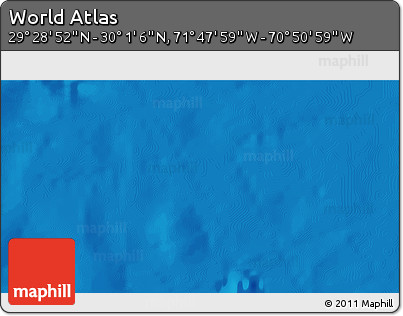 Physical 3D Map of the Area around 29° 44' 59" N, 71° 19' 29" W