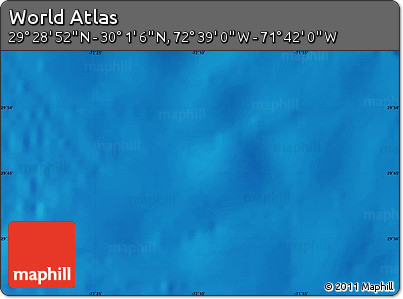Physical Map of the Area around 29° 44' 59" N, 72° 10' 30" W