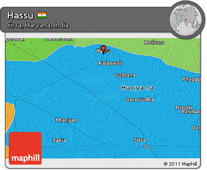 Political Panoramic Map of Hassu