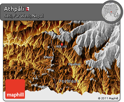 Physical 3D Map of Athpāli