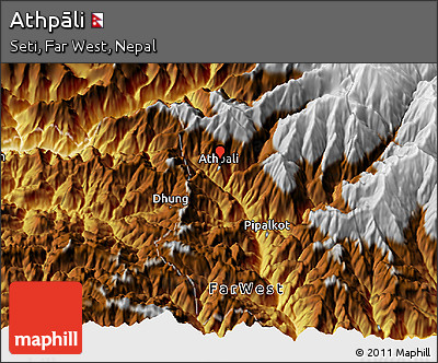 Physical 3D Map of Athpāli
