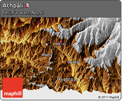 Physical 3D Map of Athpāli
