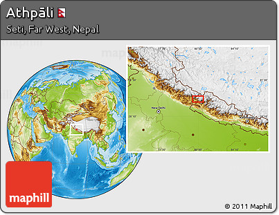 Physical Location Map of Athpāli