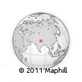 Outline Map of the Area around 29° 44' 59" N, 81° 40' 30" E, rectangular outline