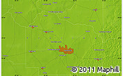 Physical Map of the area around 29° 44' 59" N, 82° 22' 30" W