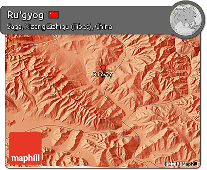 Political 3D Map of Ru'gyog
