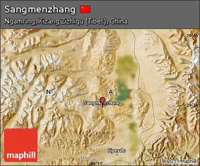 Satellite Map of Sangmenzhang