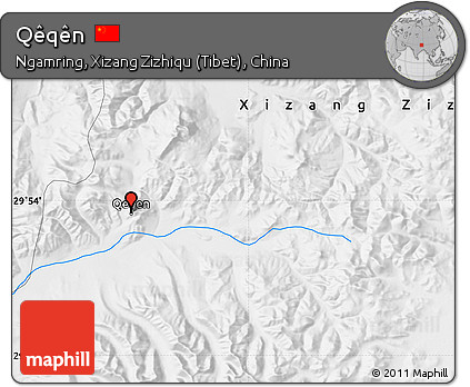 Physical Map of Qêqên