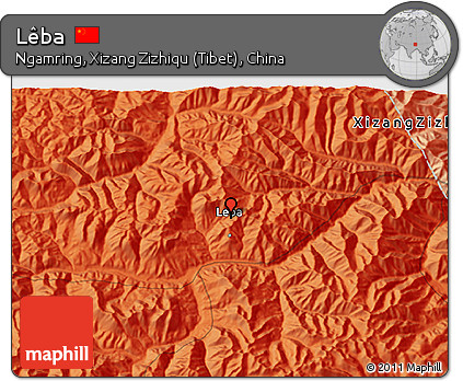 Political 3D Map of Lêba
