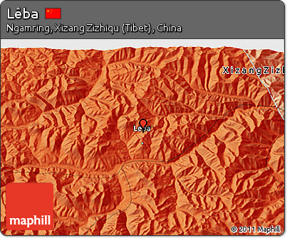 Political 3D Map of Lêba