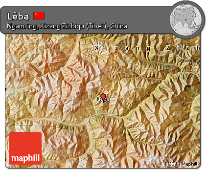 Satellite Map of Lêba