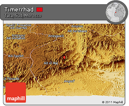 Physical Panoramic Map of Timerrhad
