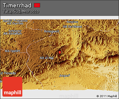 Physical Panoramic Map of Timerrhad