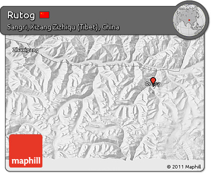 Physical 3D Map of Rutog