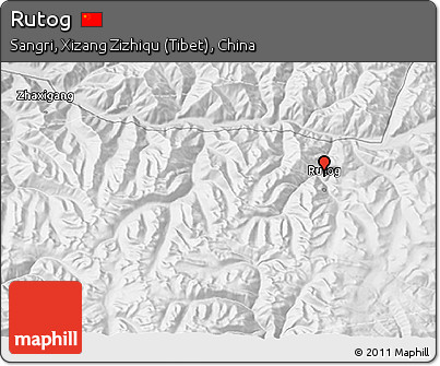 Physical 3D Map of Rutog