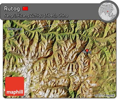 Satellite Map of Rutog