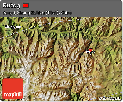 Satellite Map of Rutog