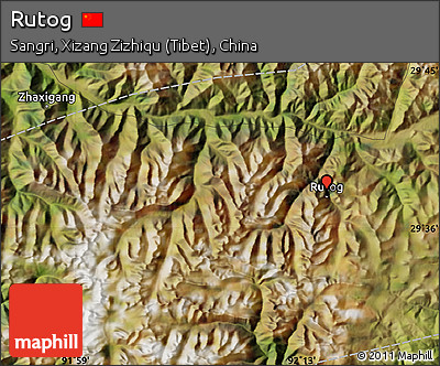 Satellite Map of Rutog