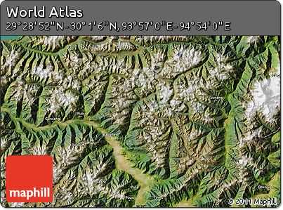 Satellite Map of the Area around 29° 44' 59" N, 94° 25' 30" E