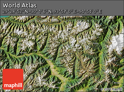 Satellite Map of the Area around 29° 44' 59" N, 94° 25' 30" E