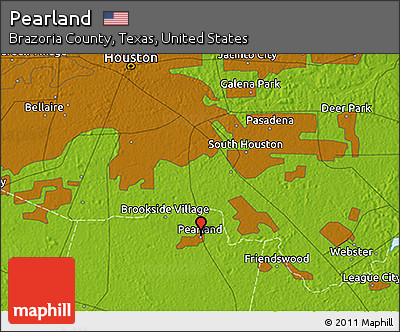 Physical 3D Map of Pearland