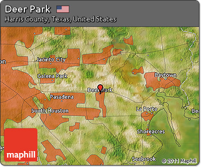 Satellite Map of Deer Park