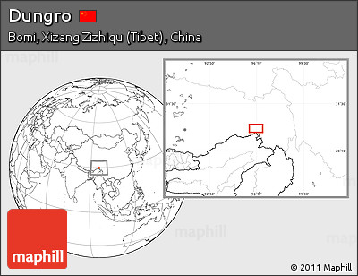 Blank Location Map of Dungro
