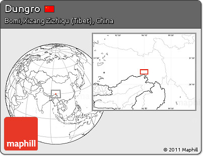 Blank Location Map of Dungro