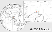 Blank Location Map of the area around 29° 44' 59" N, 96° 7' 30" E