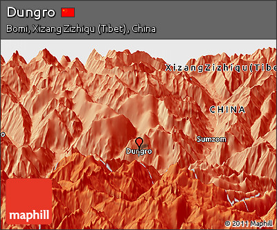 Political Panoramic Map of Dungro