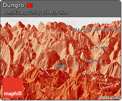 Political Panoramic Map of Dungro