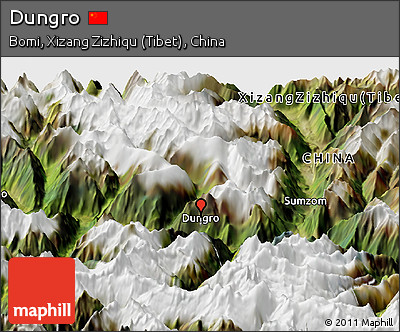 Satellite Panoramic Map of Dungro