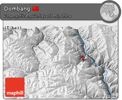 Physical 3D Map of Dombang