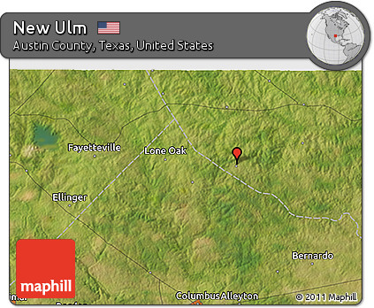 Satellite 3D Map of New Ulm