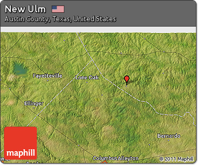 Satellite 3D Map of New Ulm