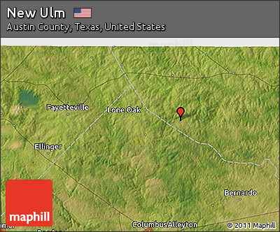 Satellite 3D Map of New Ulm