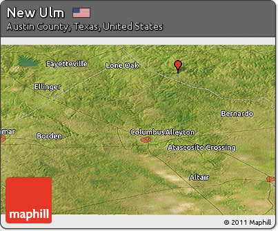 Satellite Panoramic Map of New Ulm