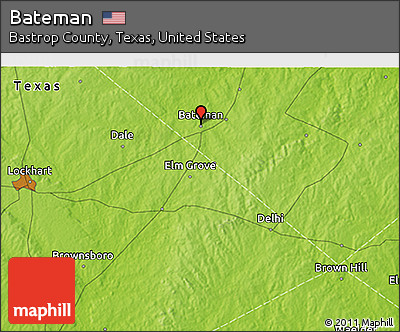 Physical 3D Map of Bateman