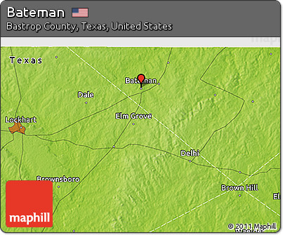 Physical 3D Map of Bateman