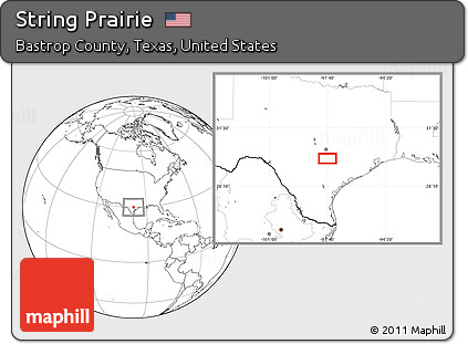 Blank Location Map of String Prairie
