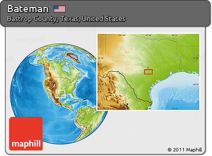 Physical Location Map of Bateman