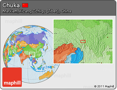 Political Location Map of Chuka