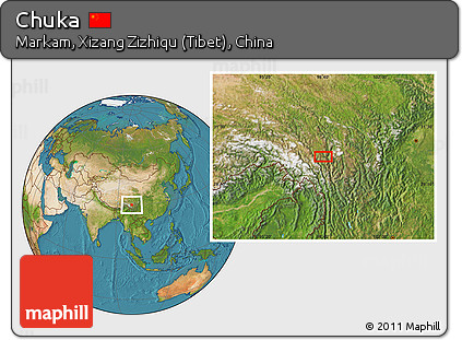 Satellite Location Map of Chuka