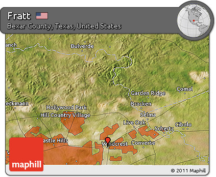 Satellite 3D Map of Fratt