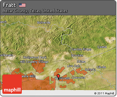 Satellite 3D Map of Fratt